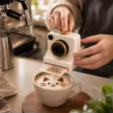 Arte latte en tu café con un solo toque